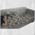 thumbnail image 5 of Floral Soft Flannel Fleece Throw Blanket, Cartoon Style Detailed Flowers on a Dark Background, Cozy Plush for Indoor and Outdoor Use, 50" x 70", Multicolor, by Ambesonne, 5 of 5