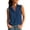*Navy, variant on VBVC Women's Cotton Linen Button Down Shirt , Collared V Neck Sleeveless Blouse For Women , Ladies' Summer Casual Work Tank Tops with Pockets,Beige,S-2XL