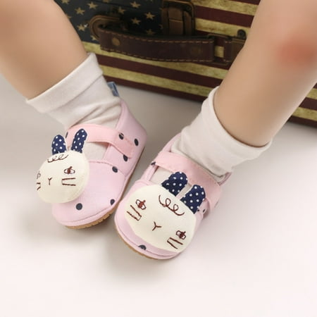 

Toddler Kids Baby Boys Girls Cartoon 3D Rubber Non-Slip First Walking Shoes