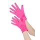 thumbnail image 4 of INSPIRAR ELEGANTE Guantes de dedos completos de satén de color sólido de longitud de muñeca para mujeres Rosa fuerte Talla única, 4 of 6