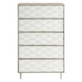 thumbnail image 4 of Dresser Drawer Chest, White Oak, Wood, Bedroom Living, Modern Contemporary HB35753, 4 of 9