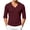 Wine, variant on Admvng Long Sleeve Tops for Men Big & Tall V-neck Solid Casual Classic Basic Tops Outdoor Blouse