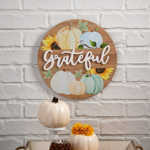 Fun Express Fall Pumpkins Grateful Wall Sign
