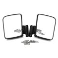 thumbnail image 1 of 2Pcs Easy Installation Clear Golf Cart Wide Panoramic Rear View Mirror Side Border Fits Club Car Golf Equipment, 1 of 4