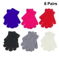 thumbnail image 5 of OFFIGAM Girls Winter Gloves 6 Pairs Assorted Colors Warm and Comfortable Kids Gloves, 5 of 10