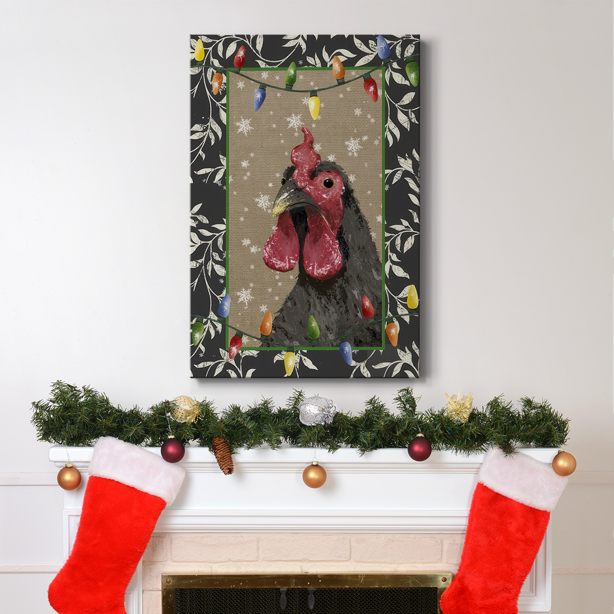 County Christmas Farm IV- Gallery Wrapped Canvas