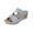 Sky Blue, variant on THDHVS Womens Wedge Sandals,Wedge Sandals for Women,Women's Fashion Casual Summer Solid Color Thick-Soled Slippers One-Line Flower Outer Wear Beach Sandals Wedge Heels Beige 5.5