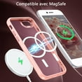 thumbnail image 7 of BENTOBEN Case for iPhone 8/ 7/ SE(2022/2020) Magnetic Translucent Matte Shockproof Anti-Scratch Protective Cover , Pink, 7 of 7