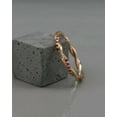 thumbnail image 3 of Women's Twist Eternity Band Ring 0.40Ct Round Cut Simulated Red Ruby 14k Rose Gold Plated, 3 of 5