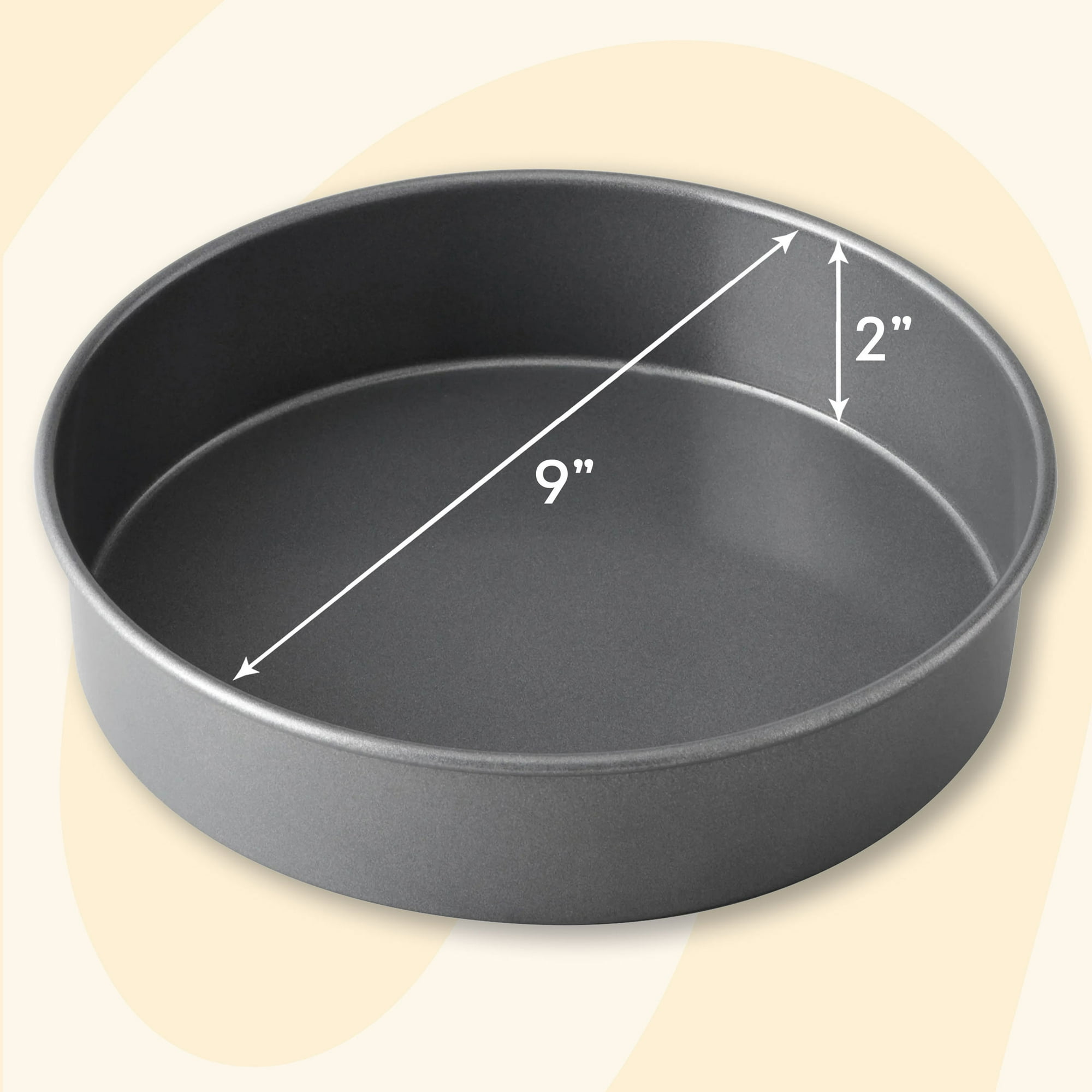 Wilton Everyday Non-Stick Bakeware Round Cake Pan, 9-Inch Layer Cake Pan, Packaging May Vary