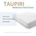 thumbnail image 4 of Taupiri California King Quilted Mattress Pad Cover with Deep Pocket (8"-21"), Cooling Soft Pillowtop Mattress Cover, White, 4 of 4