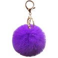 thumbnail image 1 of Llavero Bola de pelo de conejo Colgante Bolso esponjoso Encantos Llavero de conejito para mujer, 1 of 6