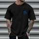 thumbnail image 2 of Playeras Negras Para Hombre Algodon, Camiseta De Manga Corta Con Cuello Redondo Y Estampado A La Moda Para Niñas Y Niños, Camiseta Holgada De Verano, Camisetas Casuales, 2 of 4