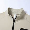 thumbnail image 5 of Taqqpue Men's Summer Shirts Lightweight Casual Half Zipper Short Sleeve T-Shirts Breathable Banded for Beach Vacation Tee Tops with Pocket, 5 of 9