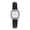 Black and White, variant on Women's Casual Analog Quartz Watch, Unique Rectangle Dial with PU Leather Strap, 6.7 inches / 17 cm, Black