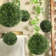 thumbnail image 4 of Novobey 12” Round Boxwood Artificial Topiary in Green Plastic Pot, 4 of 6