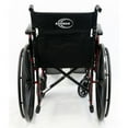 thumbnail image 3 of Karman LT-980-SI-E 18 in. 24 lbs Seat Ultra Lightweight Wheelchair with Elevating Legrest, Silver, 3 of 5