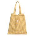 thumbnail image 3 of Bolso Mano A Cuadros para Mujer Hombro Gran Capacidad () Rojo, 3 of 6