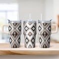 thumbnail image 2 of Travel Tumbler 20oz with Lid & Straw - Stainless Steel Insulated Coffee Cup, Double Wall Vacuum Leakproof Thermal Mug, Bohemian Themed, 2 of 5
