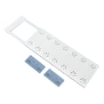 thumbnail image 2 of XIBUFE Closet Metal Storage Rack,Tension Shelf Expandable Retractable Adjustable Organizer Diy Divider Separator for Cabinet Wardrobe Cupboard Kitchen Bathroom Scalable: 12.6-18.9In White, 2 of 9
