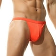 thumbnail image 4 of XDZJLR Mens Swim Briefs Swimming Pants With Nylon Lifting Beach Leisure Spring Pants Breathable Beachwear Orange, 4 of 5