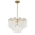 thumbnail image 6 of Crystorama Addis 6 Light Aged Brass Chandelier - 19.75"W x 14"H x 19.75"D, 6 of 12