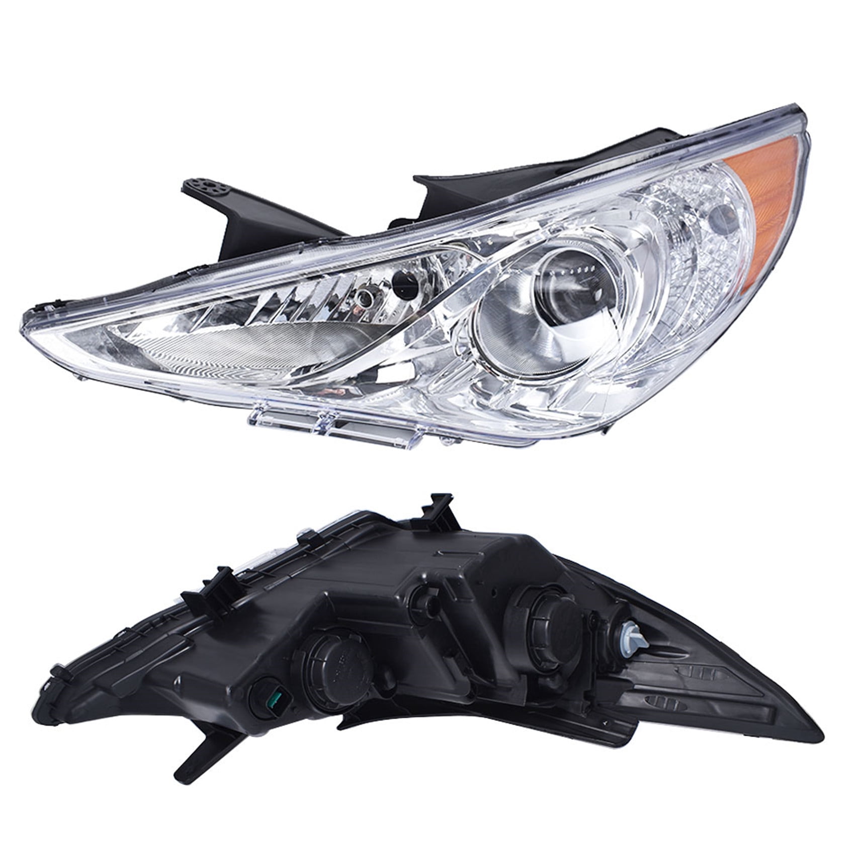 Headlights Assembly Replacement for 2011-2014 Hyundai Sonata Headlights Pair Left and Right Side (Passenger Driver Side)