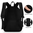 thumbnail image 3 of Mochila BIKRDO negra impermeable para cuaderno escolar 17.3, 3 of 5