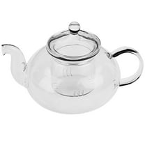 RENACLIPY Elegant Glass Teapot with Built-in Strainer Lid for Blooming Tea, , Perfect for Home and Office Use