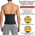thumbnail image 2 of Men Abdomen Reducer Sauna Fitness Sweat BeltL-XL, 2 of 5
