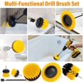 thumbnail image 3 of AstroAI Drill Brush Attachment Set 6Pack, Power Scrubber Cleaning Kit for Bathroom Surfaces, Car Detailing, Shower, Yellow, 3 of 7
