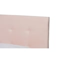 thumbnail image 4 of Baxton Studio Caprice Modern and Contemporary Glam Light Pink Velvet Fabric Upholstered Full Size Panel Bed, 4 of 5