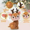 thumbnail image 6 of Adorable Spotted Deer Plushie Soft Fluffy Stuffed Fawn Toy with Floral Patterns and Glitter Antlers Cute Cartoon Deer Design Playtime Cuddling and Collectible Gift for Animal Lovers, 6 of 6