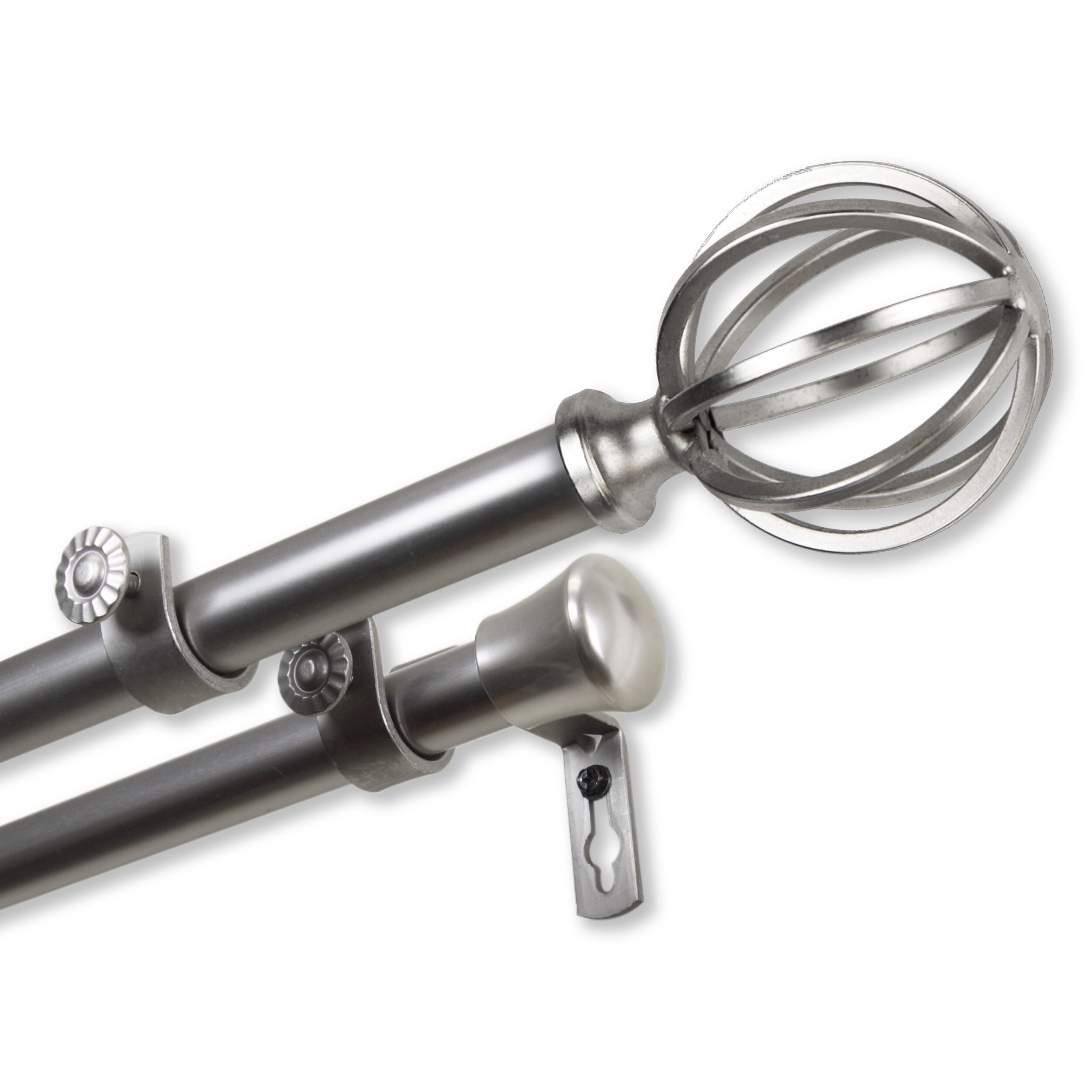 InStyleDesign Loop Adjustable Double Curtain Rod
