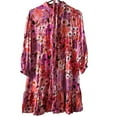 thumbnail image 3 of Rachel Parcell Fit & Flare Tiered Hem Shirt Dress- Floral- Pink Multi/Botanical -10, 3 of 10