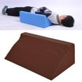 thumbnail image 1 of destyer Wedge Pillow Soft with Washable Cover for Sleeping brown leather, 1 of 8