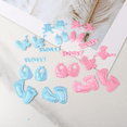 thumbnail image 2 of Decoración de fiesta de cumpleaños, huellas de tela de esponja, baby shower, bautismo de bebé recién nacido, pegatinas de tela, accesorios, 2 of 6