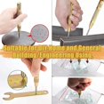 thumbnail image 5 of 6 Pack Hss 5 Hex Shank Countersink Countersink Bits With 5" Auto Center Punch Deburring Tools For Steel Wood Plastic, 5 of 5