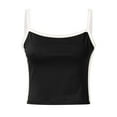 thumbnail image 6 of Rhuody Summer Tank Tops For Women Crewneck Spaghetti Strap Basic Summer Neck Sleeveless Shirts Workout Tank Tops Elegant Clothes 3Xl Black, 6 of 7