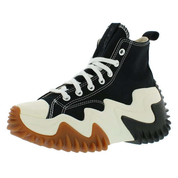 Converse Run Star Motion High Top Unisex Shoes Size 7.5, Color: Black/White/Gum Honey