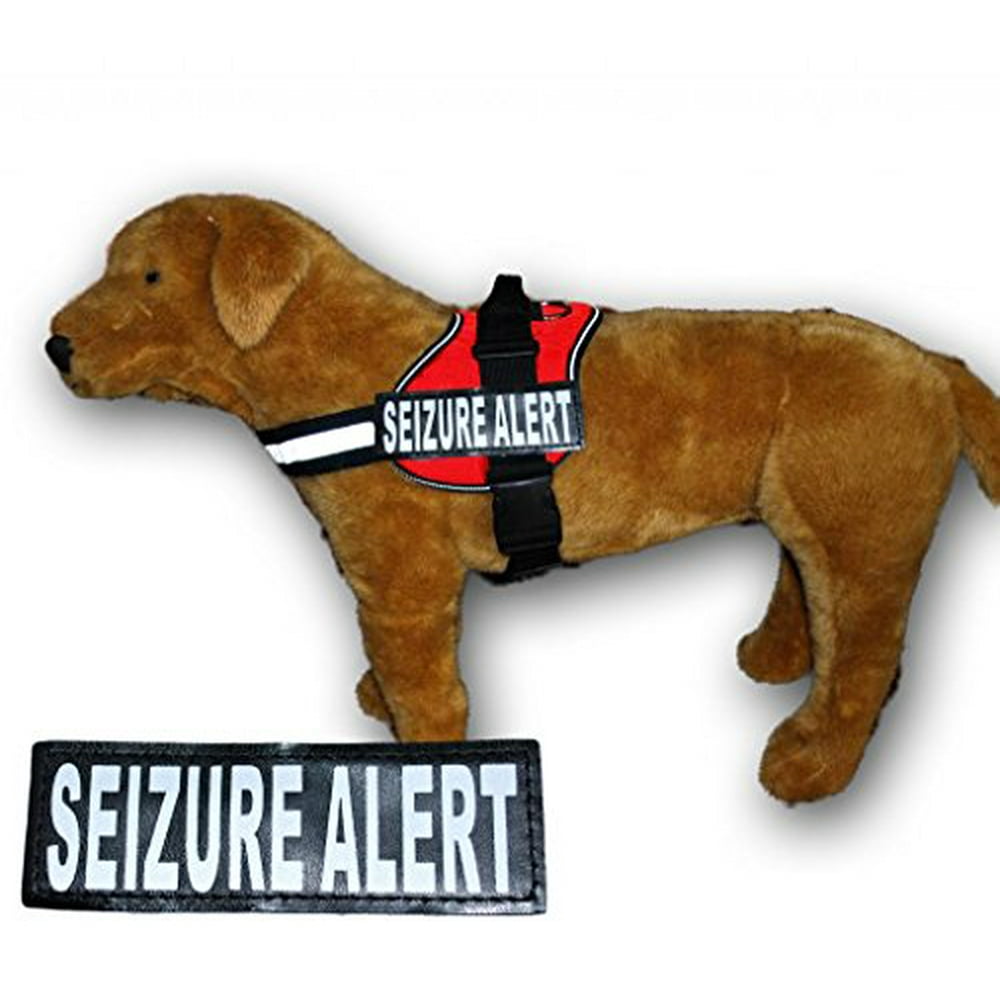 SEIZURE ALERT Nylon Dog Vest Harness. Purchase comes with 2 reflective