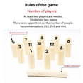 thumbnail image 3 of Juego de lanzamiento de bloques de madera numerados, juego de lanzamiento de bolos, juego de dispersión para la familia, juego de patio para patio de recreo, 3 of 8