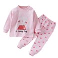 thumbnail image 1 of Pisexur Tenue d'Automne pour Bébé Fille Garçon, Ensemble de Pyjama pour Tout-Petits Garçons Filles, Mode Décontractée, Floral, Col Rond, Manches Longues, Chandail à Enfiler et Pantalon, Tenue de Nuit, Ensemble 2 Pcs pour Enfants, 3 Mois à 6 Ans, 1 of 3