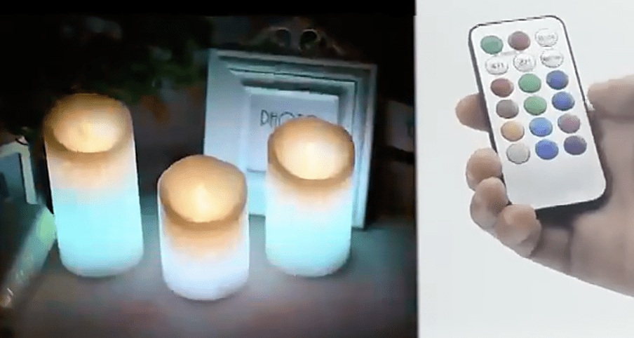 Aman’s Home Presents: 3 Romantic Rechargeable Flameless LED Candles  With Color Changing Remote