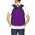 thumbnail image 4 of Lukts Purple for Large Capacity Backpack, 600D Oxford Cloth Schoolbag Sports Backpack - Adjustable Shoulder Straps, Unisex, 4 of 6