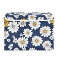 thumbnail image 7 of Yayeee Collapsible Cube Storage Bin with Lid Fabric Closet Decorative Basket with Handles, Retro Daisy Pattern, 7 of 7