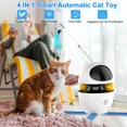 thumbnail image 2 of Cornmi Automatic Cat Toy Interactive for Indoor, 3 in 1 Cat Interactive Laser Feather Toys Breed, 2 of 6