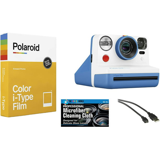 Tot ziens Nauw Af en toe Polaroid Now i-Type Instant Film Camera Blue + Polaroid Color Film Bundle -  Walmart.com