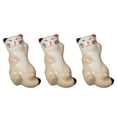 thumbnail image 1 of Soporte para cuchara de cena, soporte para cuchillo y tenedor, soporte para palillos de gato lindo de cerámica (juego de 3), 1 of 5