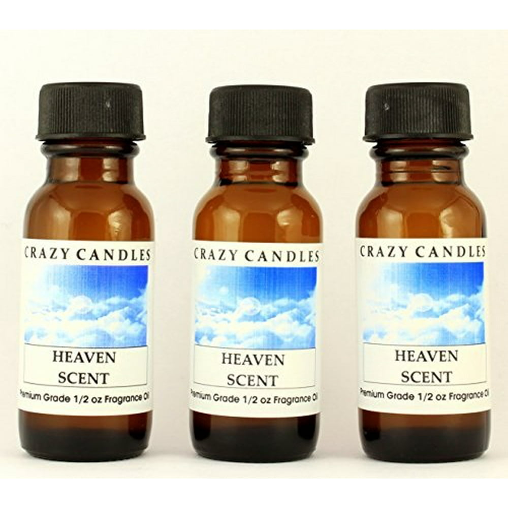 heaven scent 3 bottles 1/2 fl oz each (15ml) premium grade scented